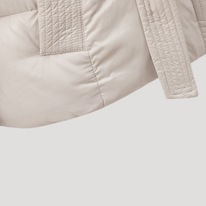 Amara – Belted Hooded Puffer Jacket for Women