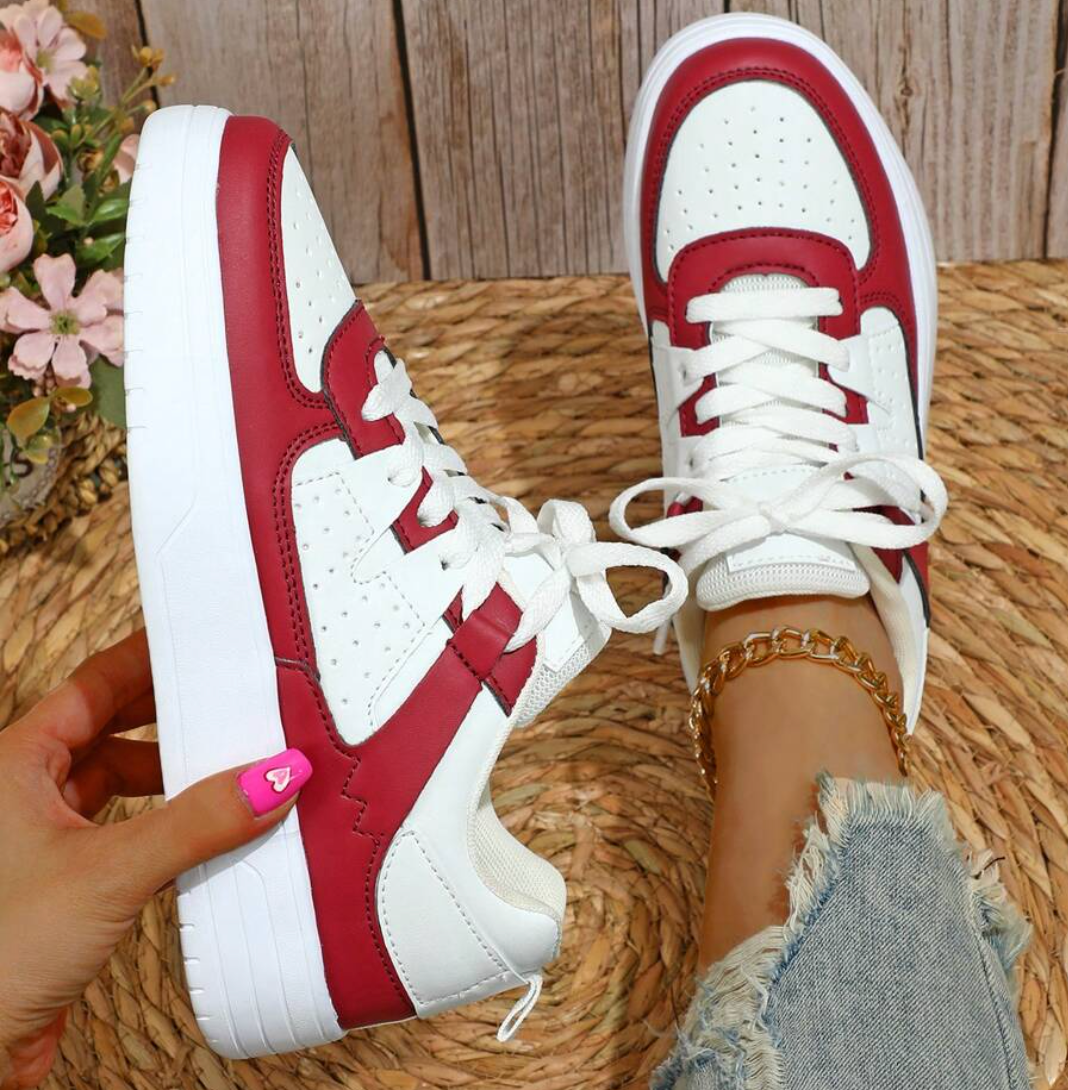 Sophia - Buty damskie sneakersy z kolorowymi wstawkami
