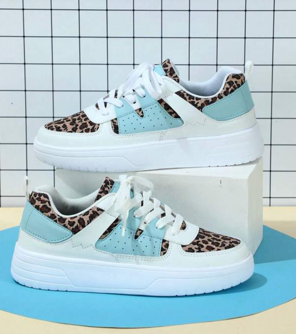 Sophia - Buty damskie sneakersy z kolorowymi wstawkami