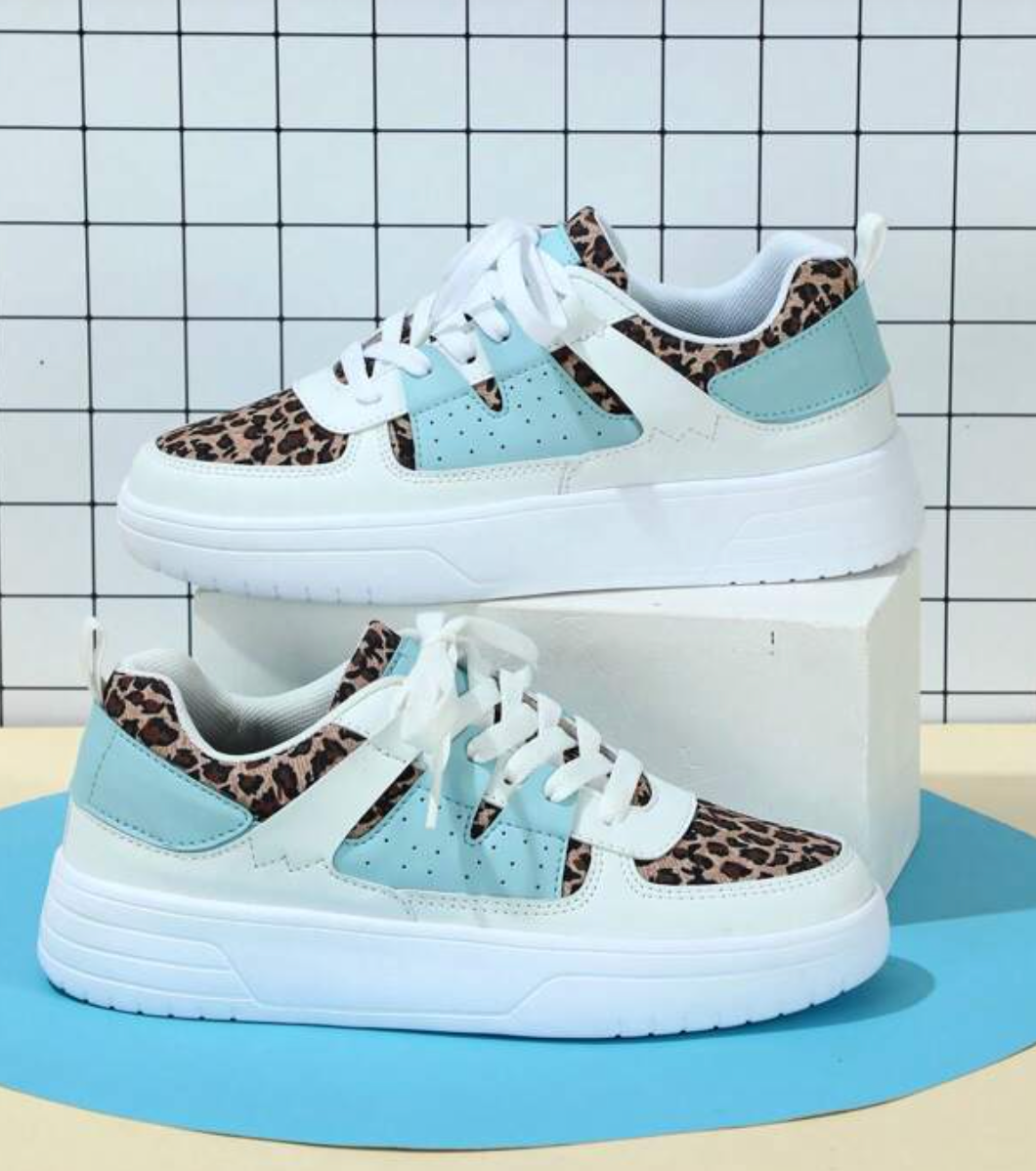 Sophia - Buty damskie sneakersy z kolorowymi wstawkami
