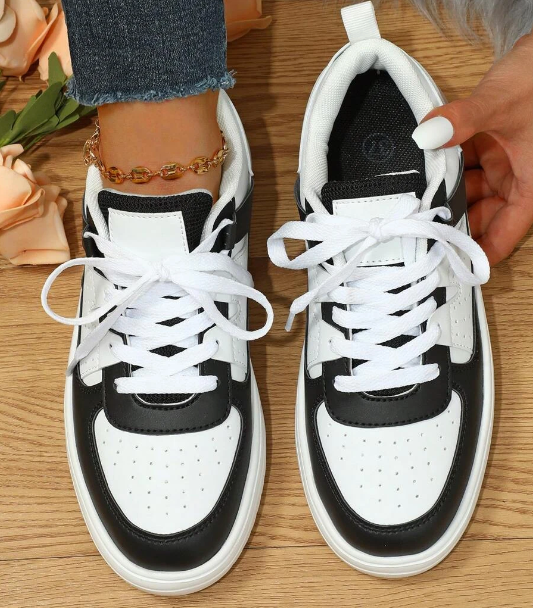 Sophia - Buty damskie sneakersy z kolorowymi wstawkami