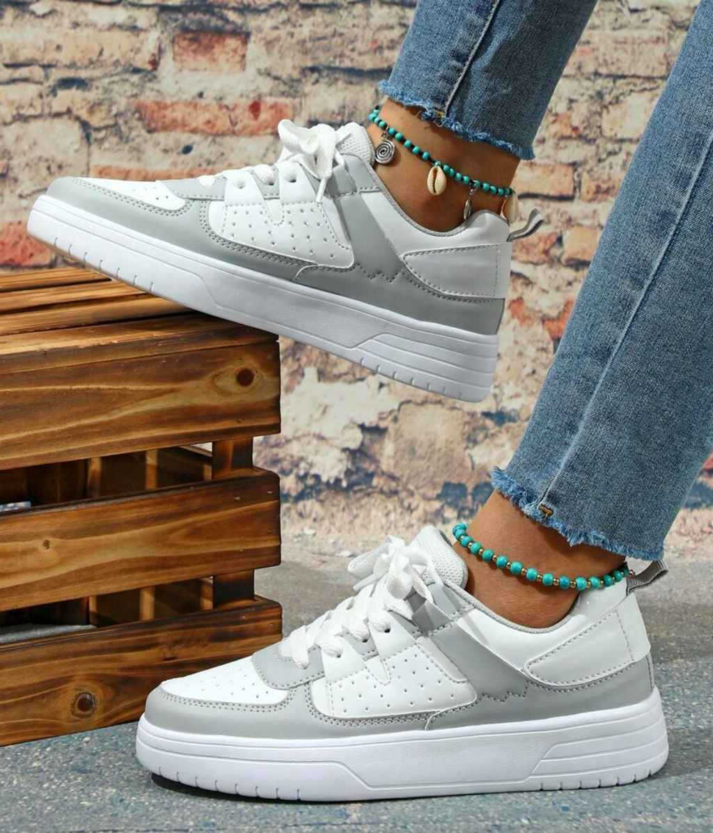 Sophia - Buty damskie sneakersy z kolorowymi wstawkami