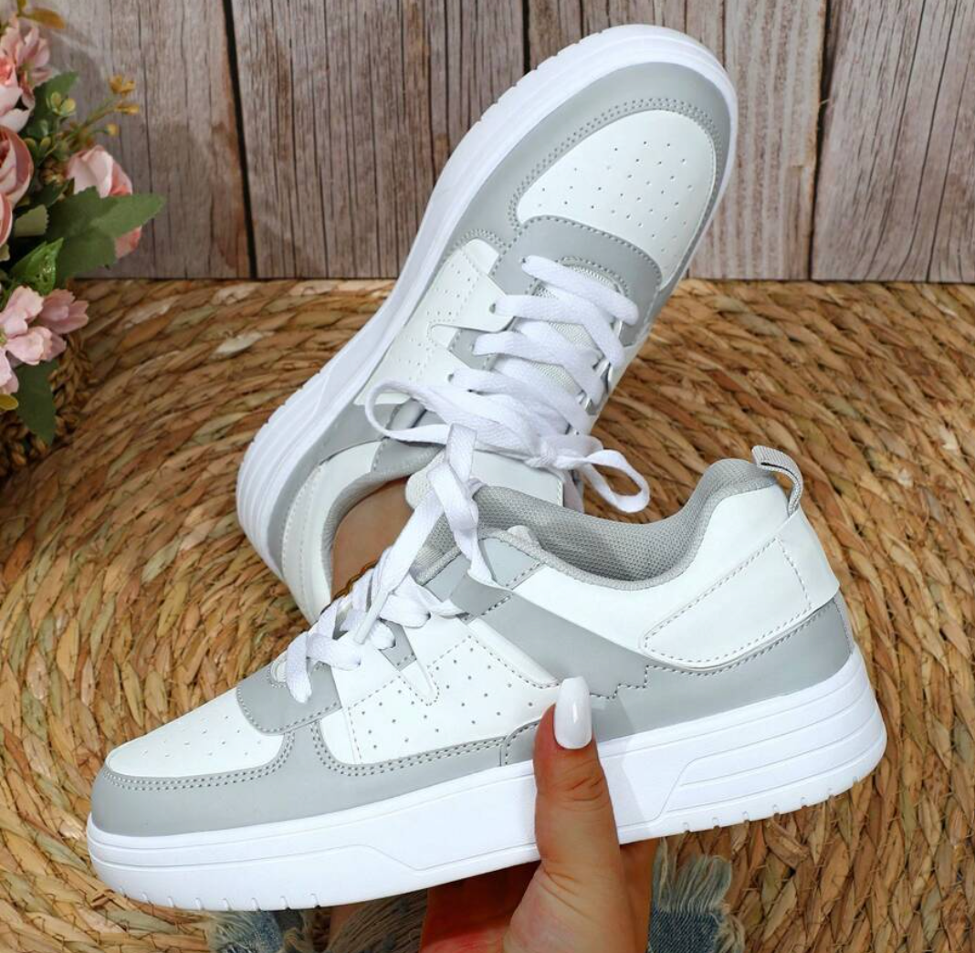 Sophia - Buty damskie sneakersy z kolorowymi wstawkami
