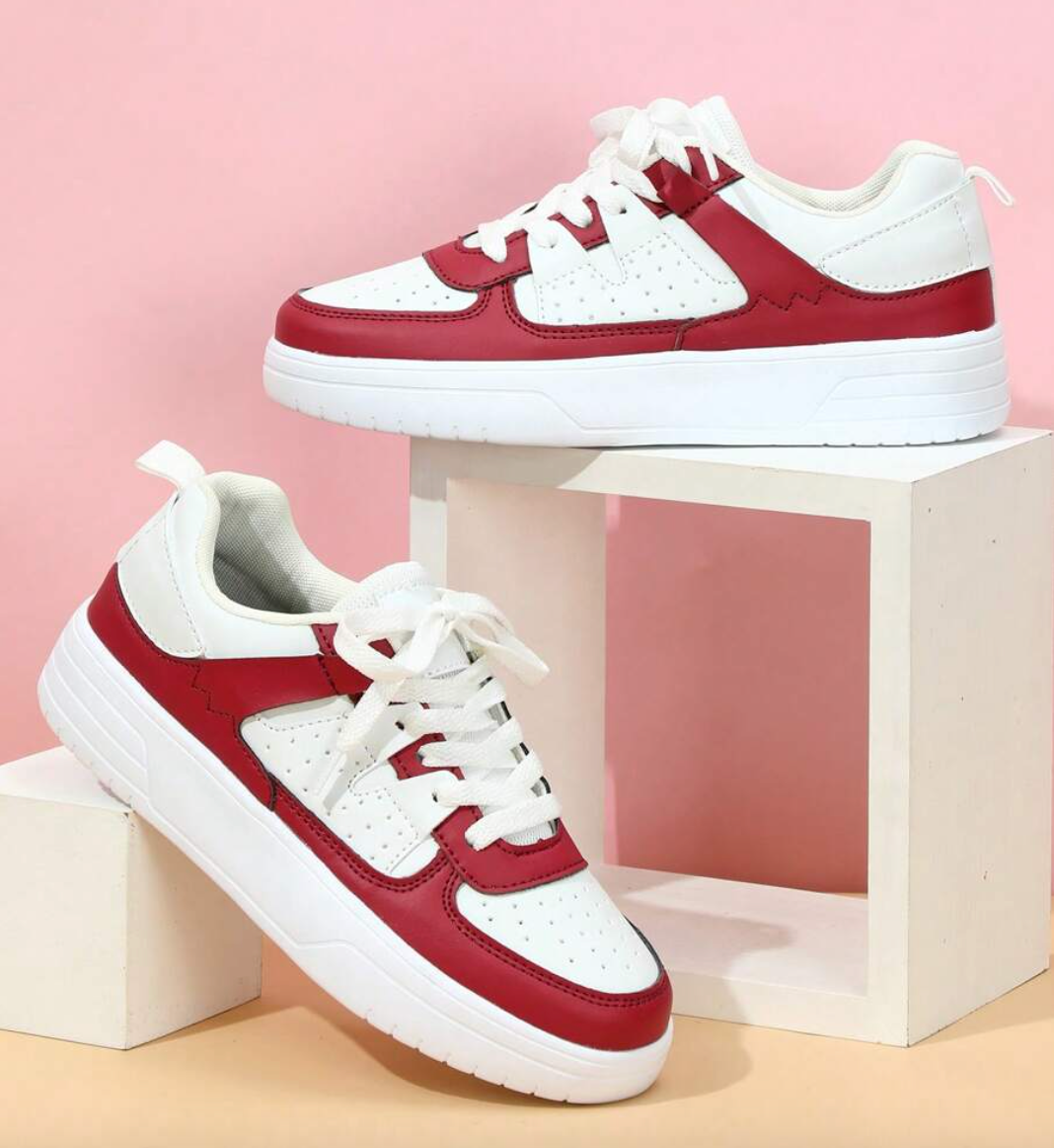 Sophia - Buty damskie sneakersy z kolorowymi wstawkami