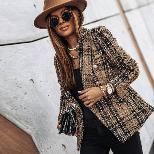 Mila – Women's Textured Tailored Blazer Jacket