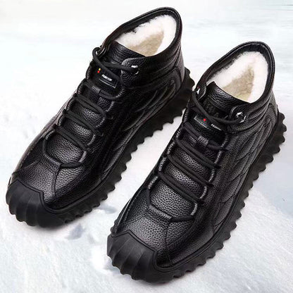 Kamil – Insulated Leather Winter Sneakers