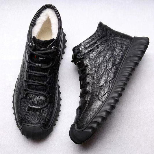 Kamil – Insulated Leather Winter Sneakers