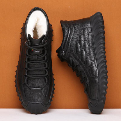 Kamil – Insulated Leather Winter Sneakers