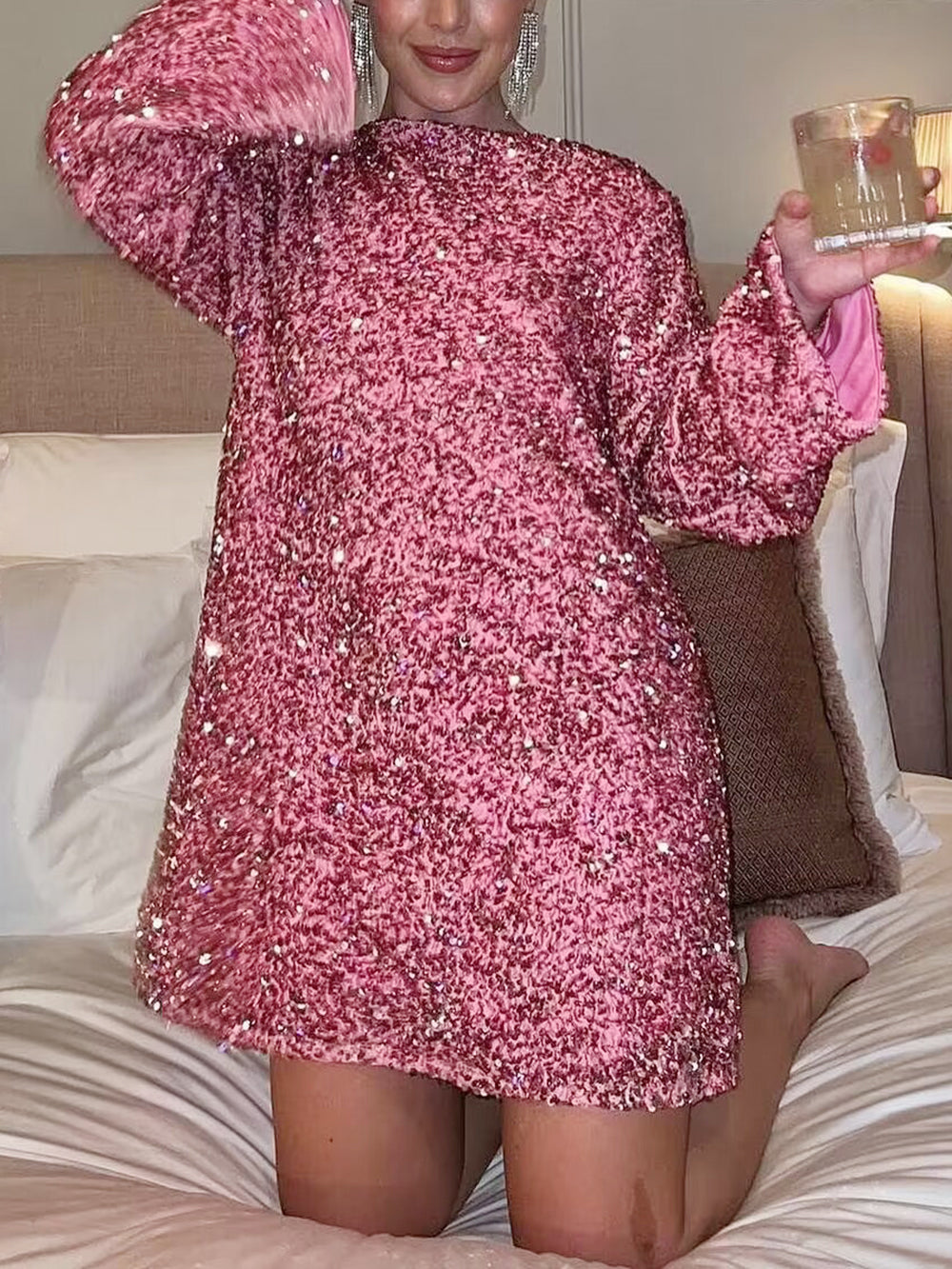 Layla | Kleid mit Bindegürtel