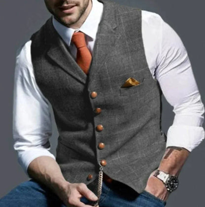 Victor - Męska kamizelka elegancka na guziki
