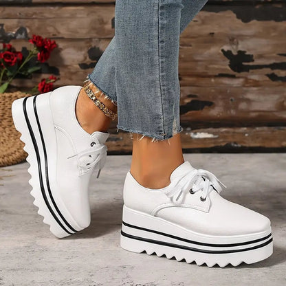 Laura – Platform Lace-Up Casual Shoes Womens