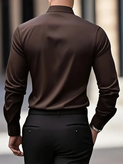 Liam – Tailored Long Sleeve Shirt for Men - Image 5