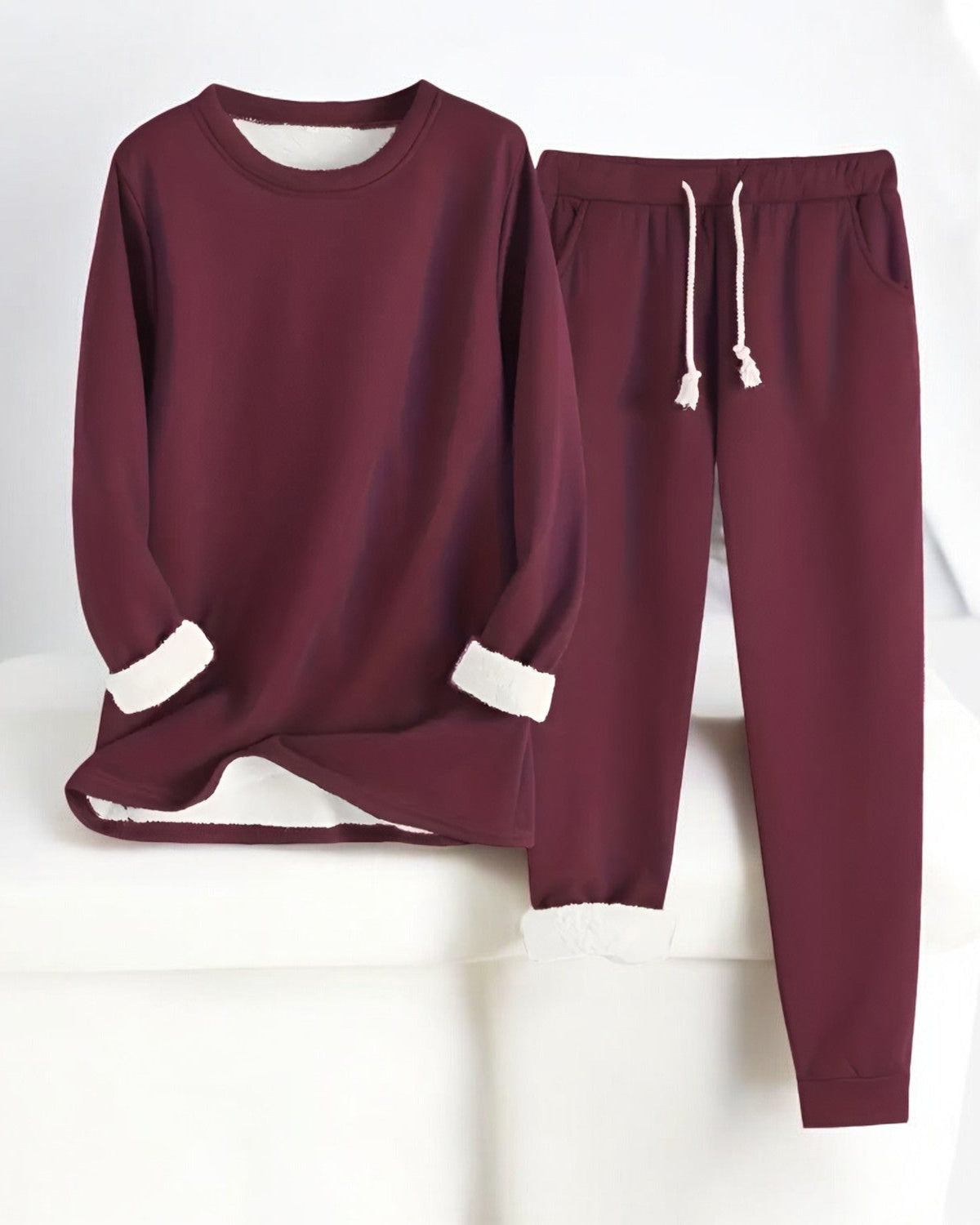 Amelia – Fleece-Lined Lounge Set for Women