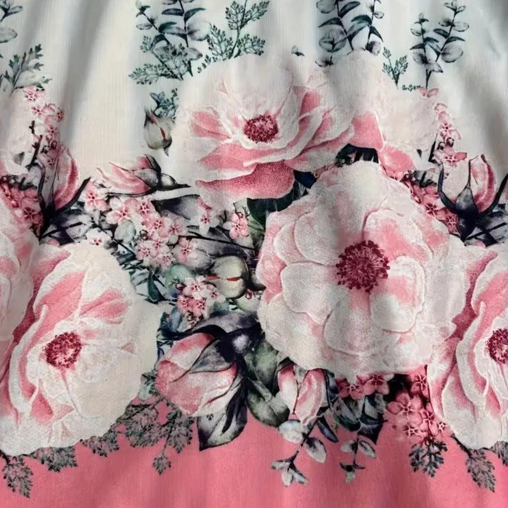 Natalia – Damska Bluza z Kapturem w Kwiaty