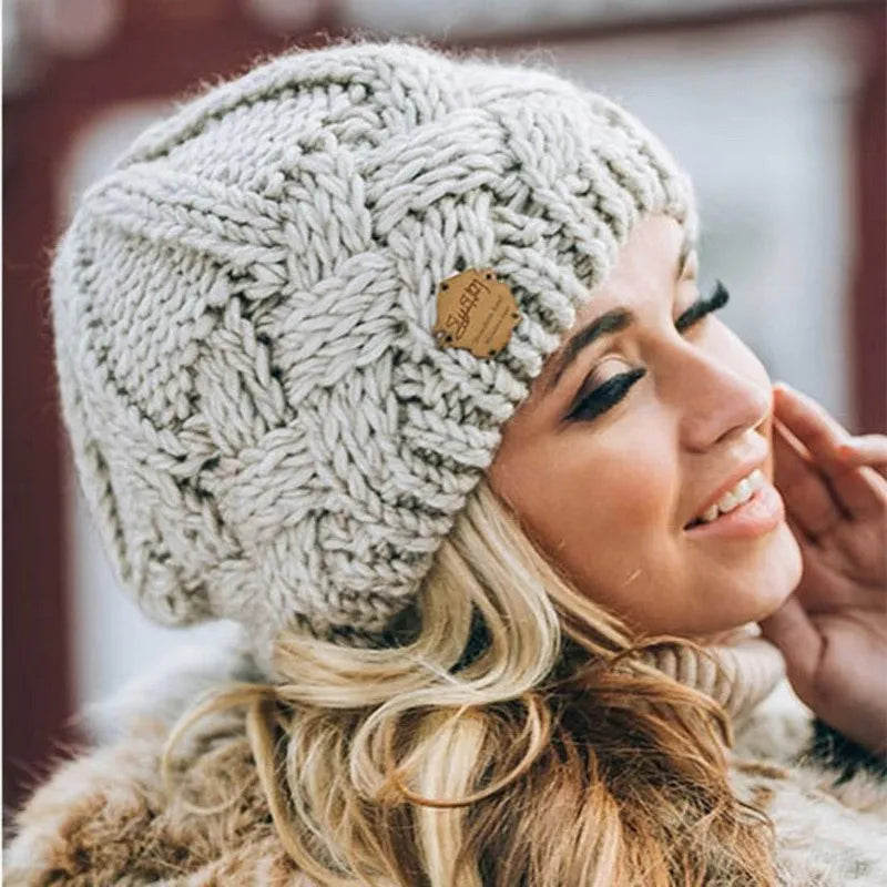 Cecilia – Chunky Knit Beanie for Women
