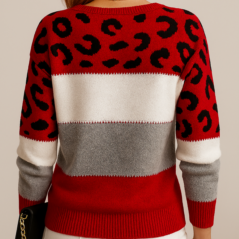 Chloe – Patterned Knit Jumper for Women