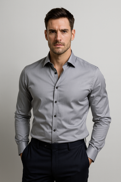 Álvaro – Tailored Stretch Dress Shirt for Men