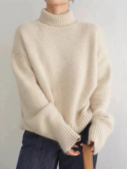 Alicja – Relaxed Turtleneck Knit Jumper for Women