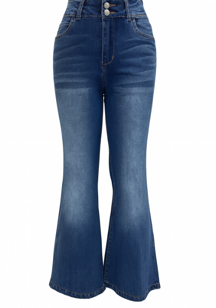 Alicja – Jeansy z Rozszerzanymi Nogawkami Damskie