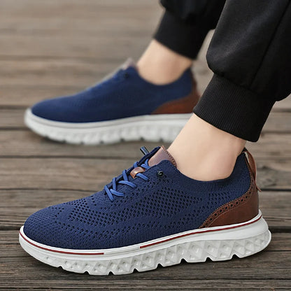 Ethan – Men's Lace-Up Knit Trainers