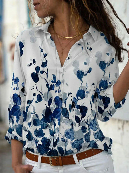 Oliver – Comfortable Geometric Print Shirt - Image 4