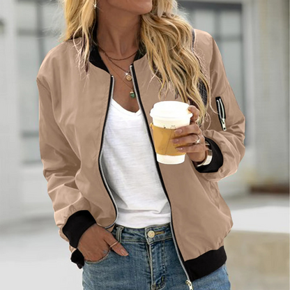 Isabelle - Kurtka bomber damska casual oversize