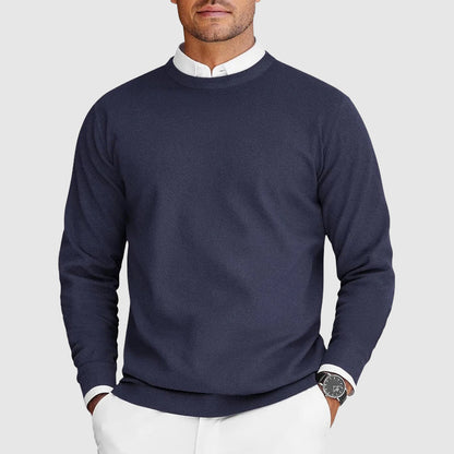 James – Classic Crew Neck Fine-Knit Sweater for Men