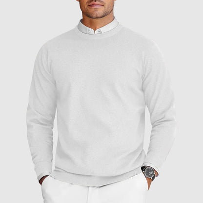 James – Classic Crew Neck Fine-Knit Sweater for Men