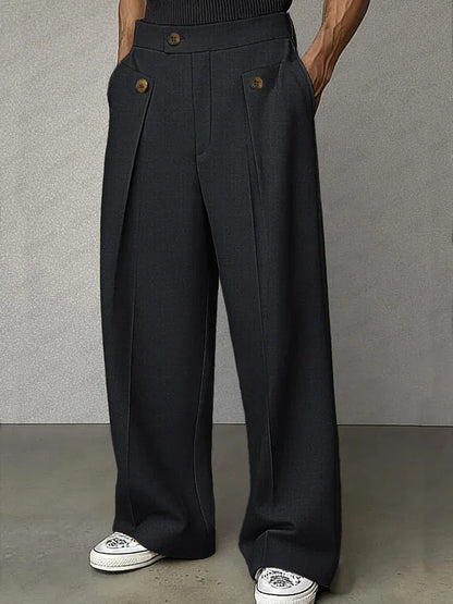 Liam – Wide-Leg Tailored Trousers for Men