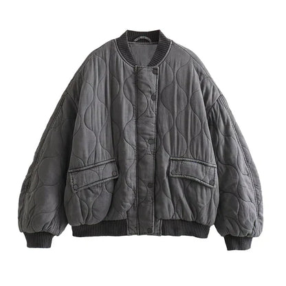 Pluen | Locker sitzende Szarye Bomberjacke