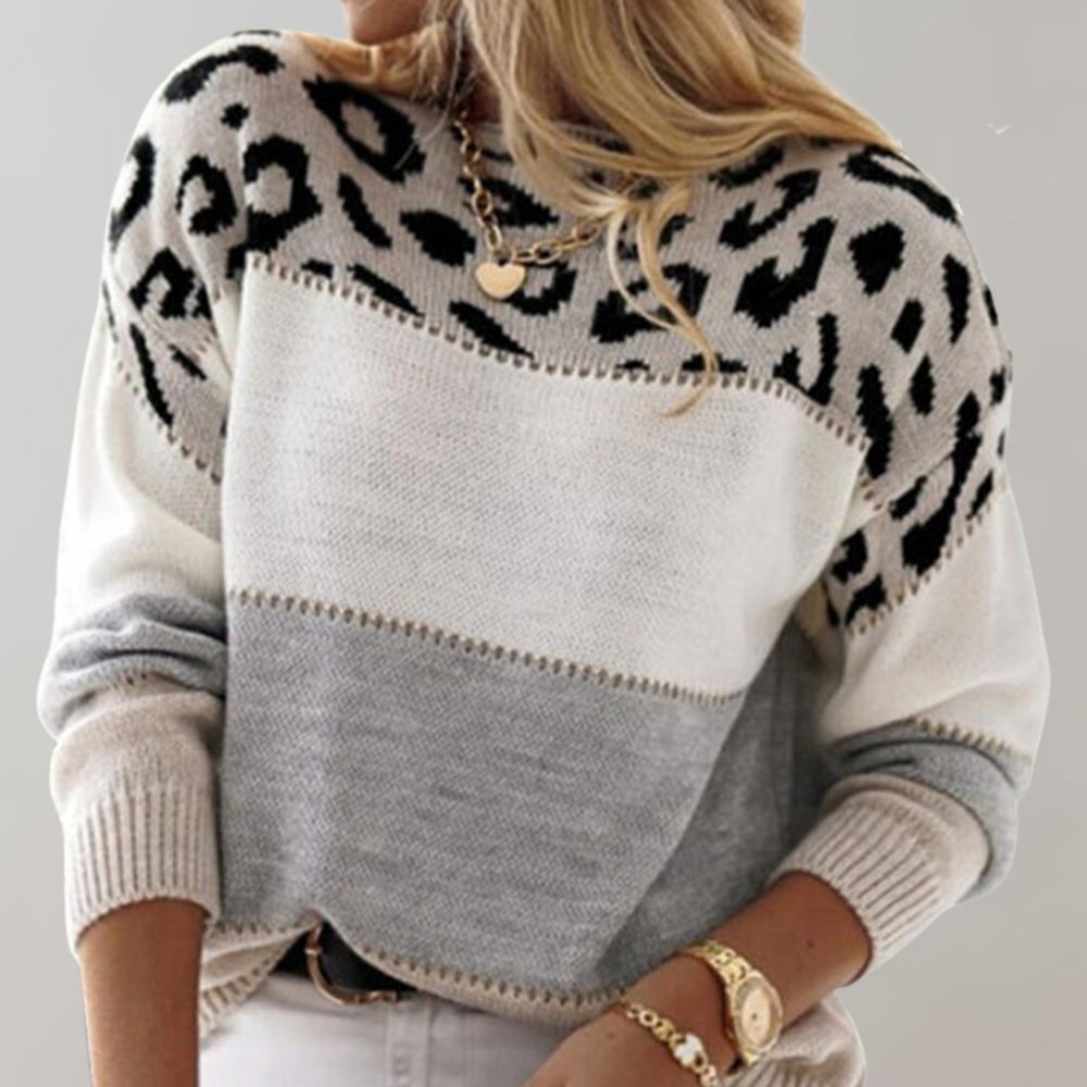 Sophie – Stylish Knit-Look Patterned Sweater for Women