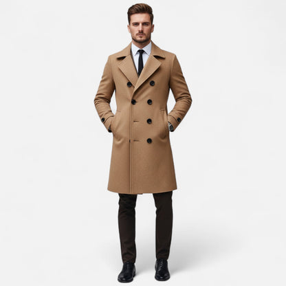 Mateo – Tailored Double-Breasted Men’s Long Coat