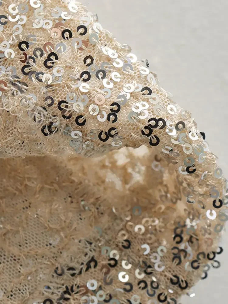 Natalia – Błyszcząca mini sukienka imprezowa damska