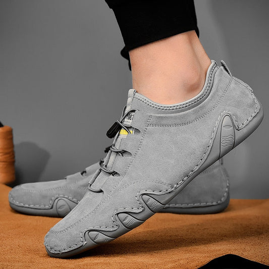 Evan - Buty męskie sportowe zamszowe wsuwane