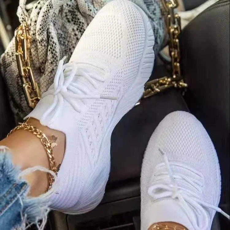 Raya – Czerwone sportowe buty damskie o oddychającej strukturze
