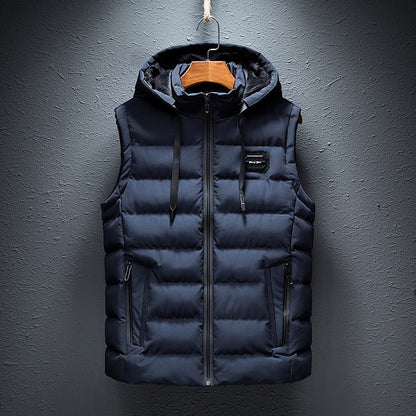 Diego – Men's Quilted Vest with Hood