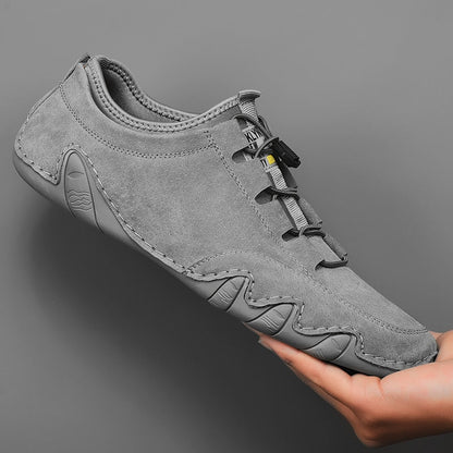 Evan - Buty męskie sportowe zamszowe wsuwane