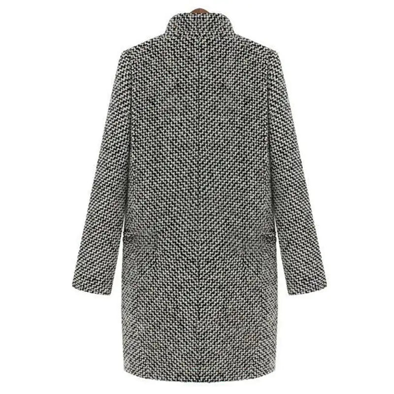 Claudia – Tailored Textured Women’s Wool Coat
