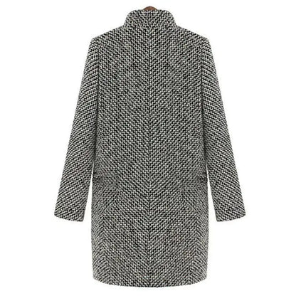 Claudia – Tailored Textured Women’s Wool Coat