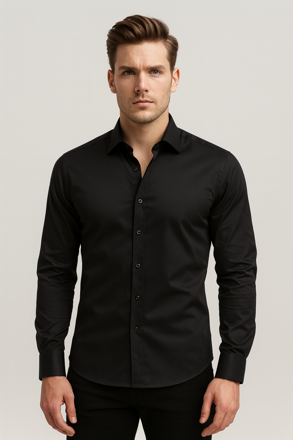Álvaro – Tailored Stretch Dress Shirt for Men