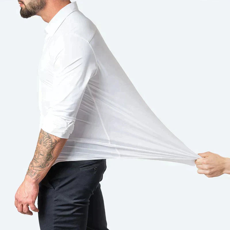 Álvaro – Tailored Stretch Dress Shirt for Men