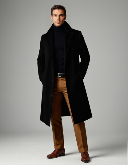 Javier – Tailored Long Overcoat Men