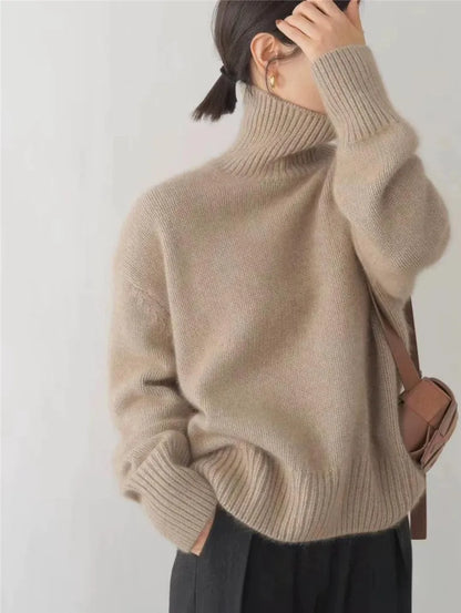 Alicja – Relaxed Turtleneck Knit Jumper for Women