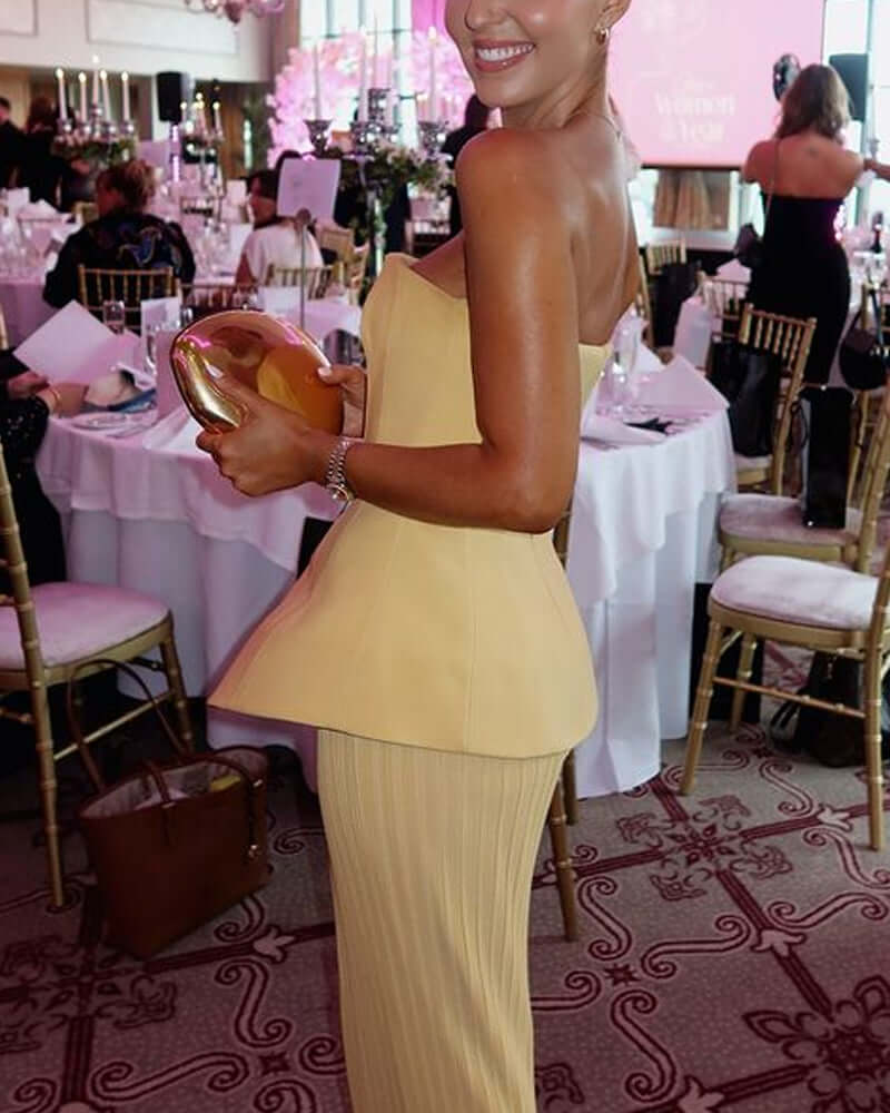 Luna – Suknia wieczorowa bez ramiączek