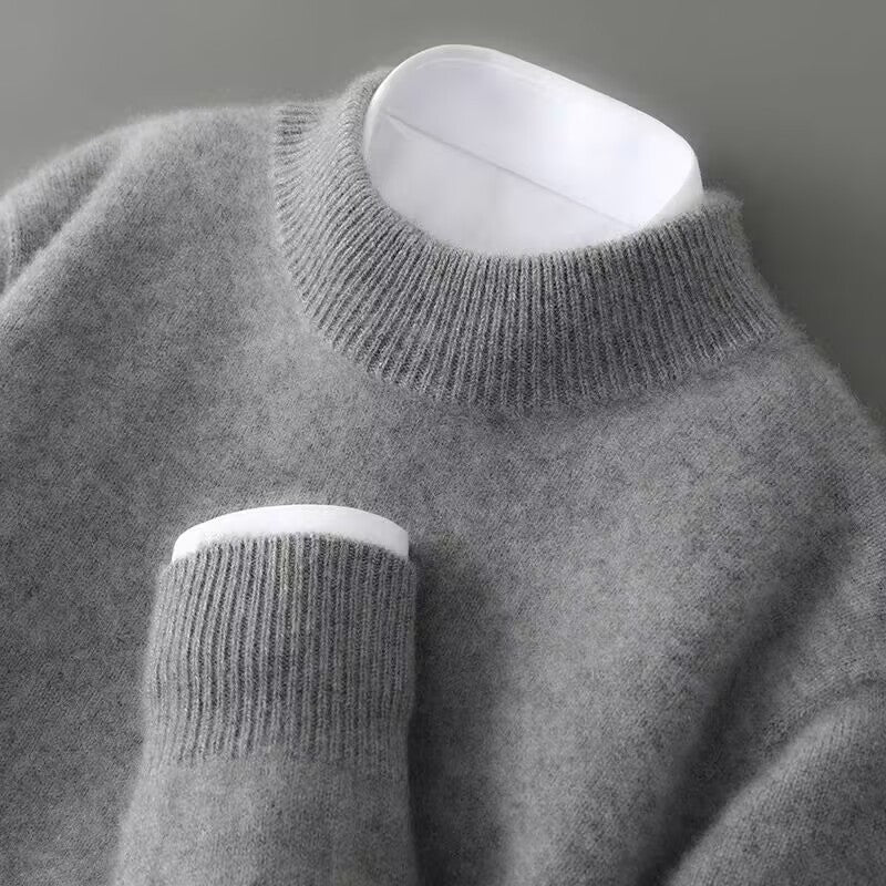Agnieszka – Damski sweter z wełny kaszmirowej z półgolfem