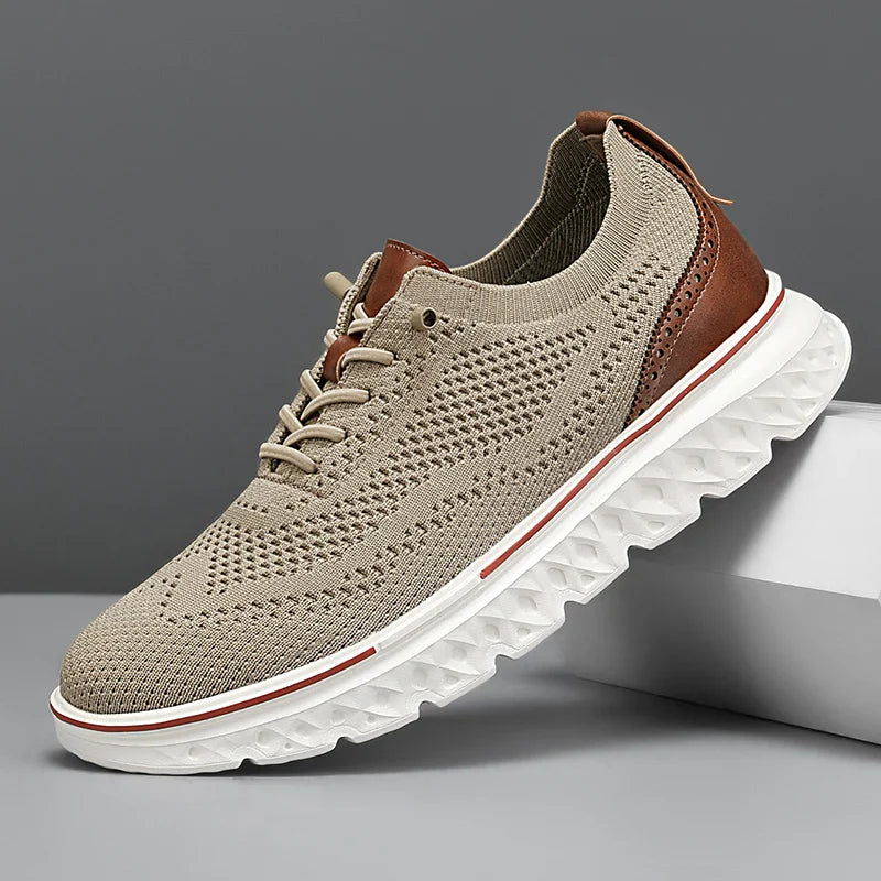 Ethan – Men's Lace-Up Knit Trainers