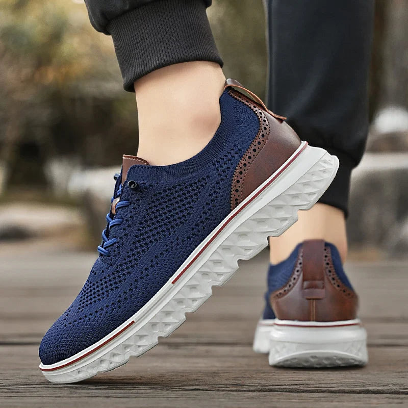 Ethan – Men's Lace-Up Knit Trainers