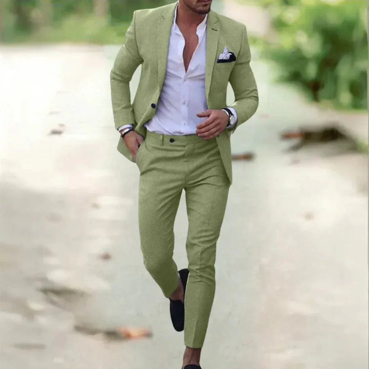 Leonardo – Garnitur slim fit w nowoczesnym wydaniu