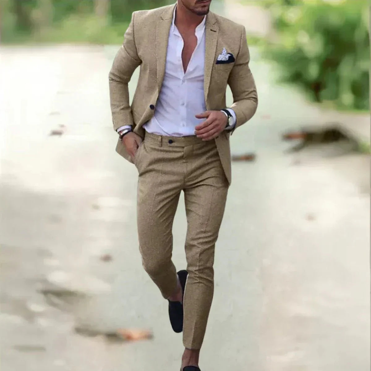 Leonardo – Garnitur slim fit w nowoczesnym wydaniu