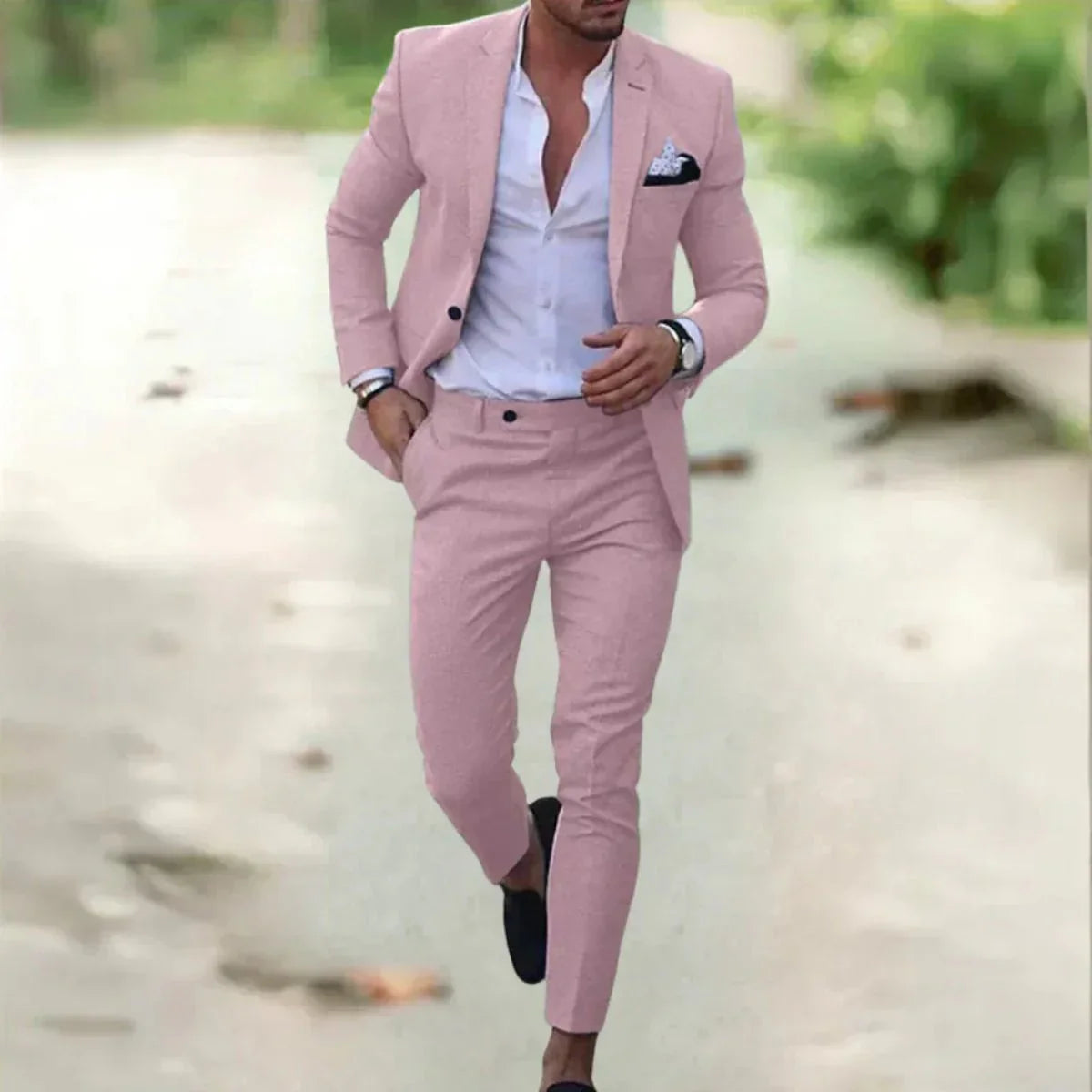 Leonardo – Garnitur slim fit w nowoczesnym wydaniu